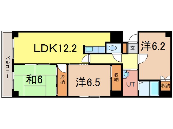 メセナ常盤の物件間取画像